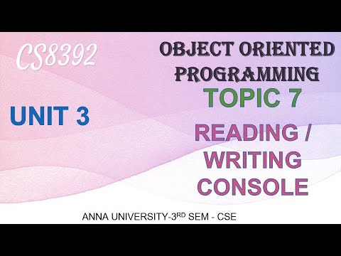 Java Reading Writing Console