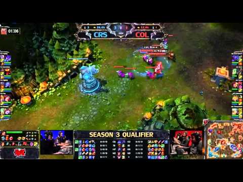 League of Legends Season 3 Qualifiers CRS vs COL