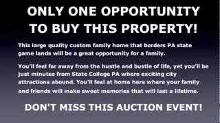 Real Estate Auction Philipsburg Only 15 Minutes From State College Centre County
