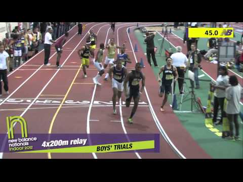 Boys 4x200m Heat 7 - New Balance Indoor Nationals 2012