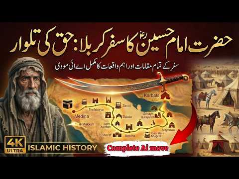 Imam Hussain Ka Makkah Sa Karbala Tk Ka Safar | Journey of Karbala | Islamic stories in Urdu/hindi