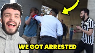 Boxing In College Lectures Prank (TEACHER WAS MAD!!)