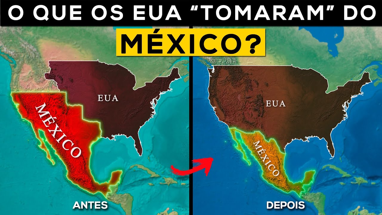 Como os EUA TOMARAM a CALIFÓRNIA e o TEXAS do MÉXICO?
