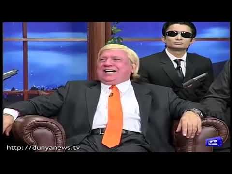 Azizi as Donald Trump Best Performance Ever | Best of Hasb e Haal