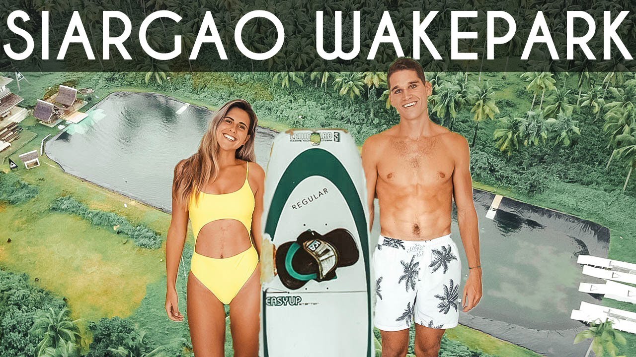 Join a dynamic duo on a captivating visit to Siargao Wakepark.