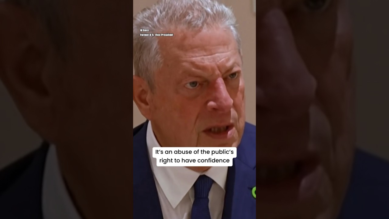 Al Gore criticizes COP28 climate summit for having oil company chief act as president #shorts