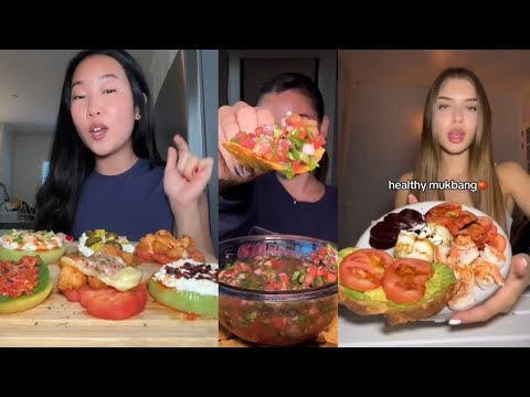 TIKTOK Healthy Mukbang Compilation | Fresh Bowls, Lean Proteins, Clean Crunch & Natural ASMR 🥒🍓