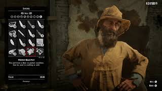 Red Dead Redemption 2 Exploring: selling to Trapper st Denis
