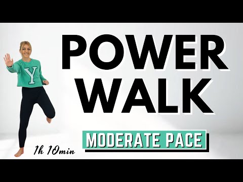 🔥1 HOUR POWER WALK🔥LISS CARDIO WORKOUT🔥Low Intensity Steady State Cardio for Weight Loss🔥NO JUMPING🔥