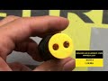 SINALEIRO LED ILUMINADO 22MM AMARELO 220V 16004 LUKMA