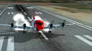 preview picture of video 'P-3 AeroUnion landing at KDRO, Durango, CO, in FSX'
