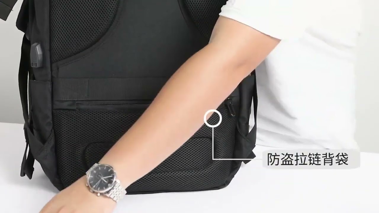 Рюкзак Ozuko 9082 BLACK video preview