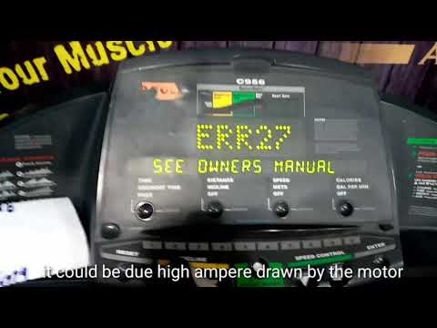 Precore Treadmill Error  27