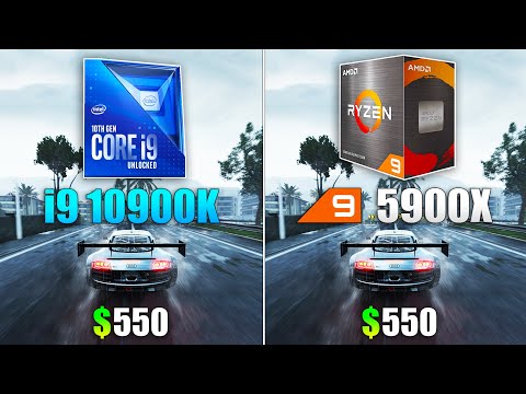 Ryzen 9 5900X vs Core i9 10900K - Test in 10 Games