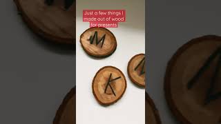 Ash wood coasters I made as presents #christmas #shorts