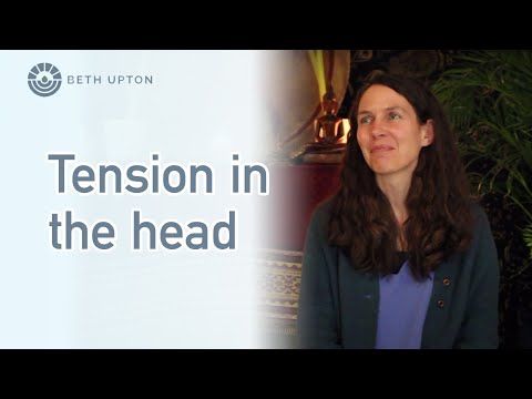 Tension in the head during meditation