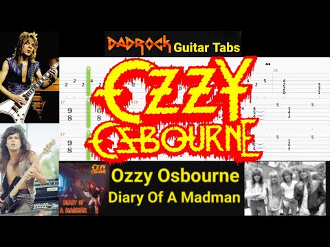 Diary Of A Madman - Ozzy Osbourne - Guitar + Bass TABS Lesson