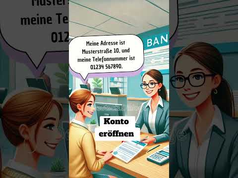 Konto eröffnen #deutschlernen #deutsch #bank #konto #deutschkurs #deutscha1a2b1b2 #deutschhören