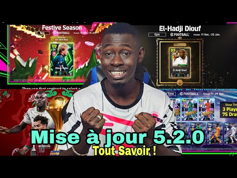Tout savoir sur Mise à jour 5.2.0 😱 || Efootball mobile 