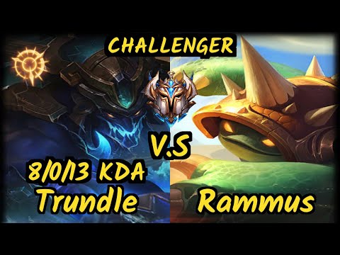 UP LeChase (TRUNDLE) vs RAMMUS - 8/0/13 KDA JUNGLE CHALLENGER GAMEPLAY - BR