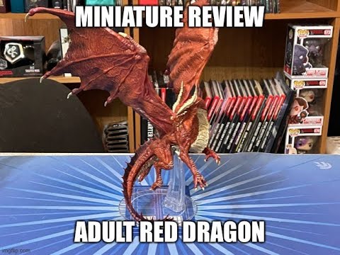 Icons of the Realms: Adult Red Dragon Premium Figure Review - Wizkids Prepainted Miniatures