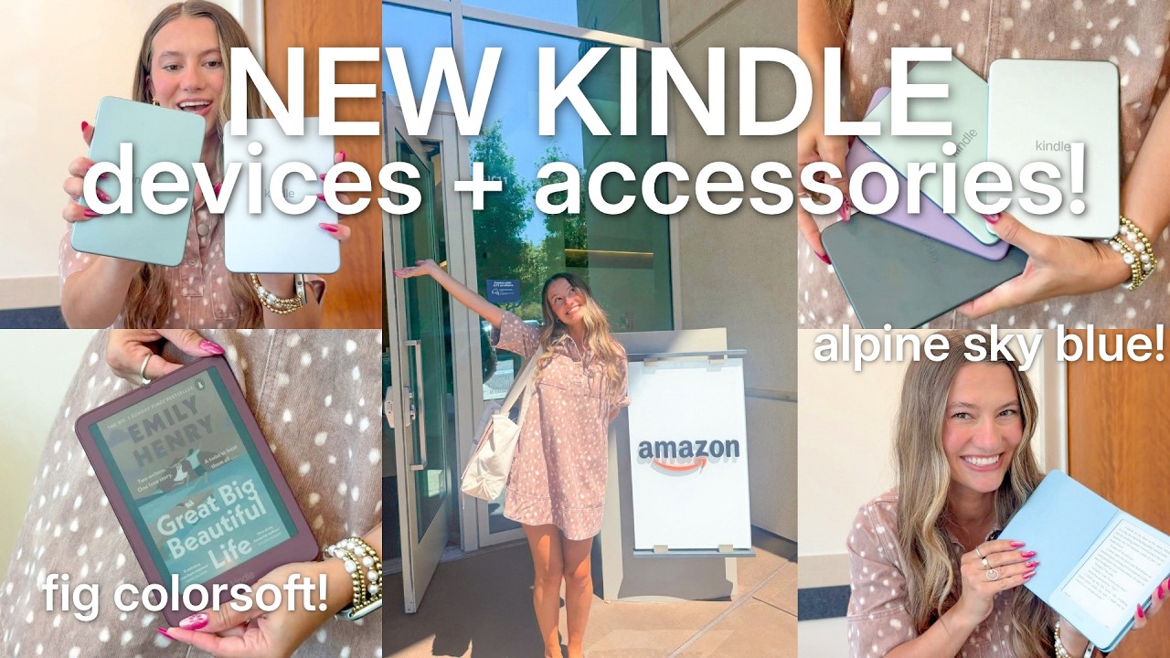 NEW Kindle Devices are HERE! I saw the new Amazon Kindle lineup! (ube, alpine sky, fig, + more)
