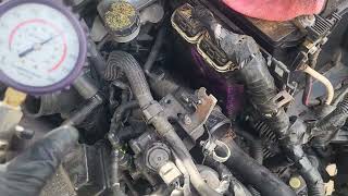 Compression test on our Speed Performance motor from the 2011 Mazda MazdaSpeed3 parts car.