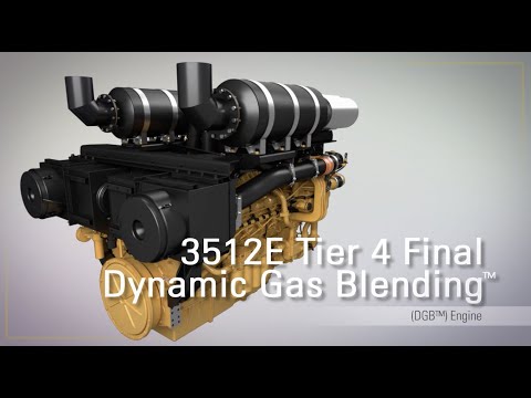 Cat®️ 3512E Tier 4 Final DGB™️ Engine: Tuned for Gas. Runs Like Diesel