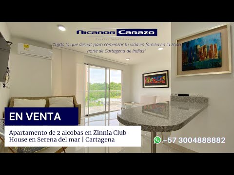 🚩 VENTA apartamento de 2 habitaciones Zinnia Club House en Serena del mar #Cartagena | Zona norte