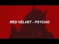 Red Velvet 레드벨벳 'Psycho' Easy Lyrics