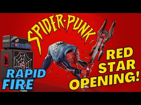 Rapid Fire Red Stars - Spider Punk