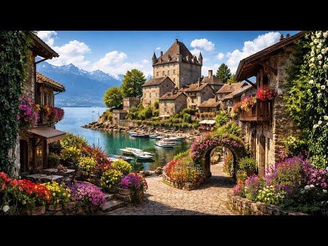 I Found a Tiny Medieval Village on Lake Geneva - Yvoire, France | Narrated Walking Tour