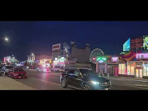 NYPD Responding On Surf Ave In Coney Island, Brooklyn, New York City