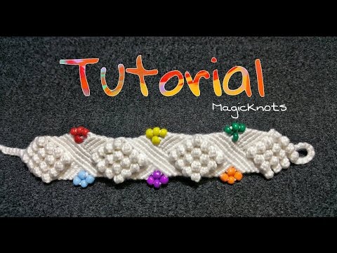 Macrame Bracelet with Beads Tutorial Easy Jewelry Making