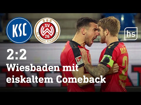 Highlights: Karlsruher SC - Wehen Wiesbaden 2:2 I 2. Bundesliga 20. Spieltag I hessenschau