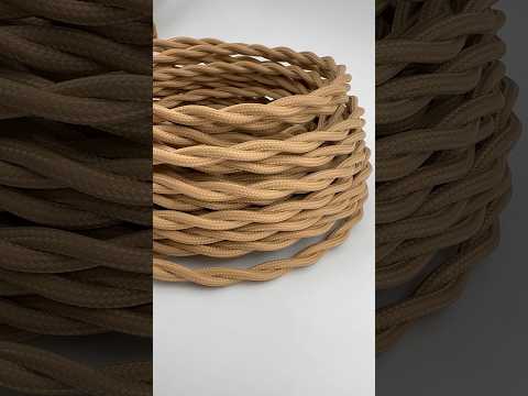 Провід кручений Капучино (Twisted) ДСТУ в тканинному обплетенні Premium