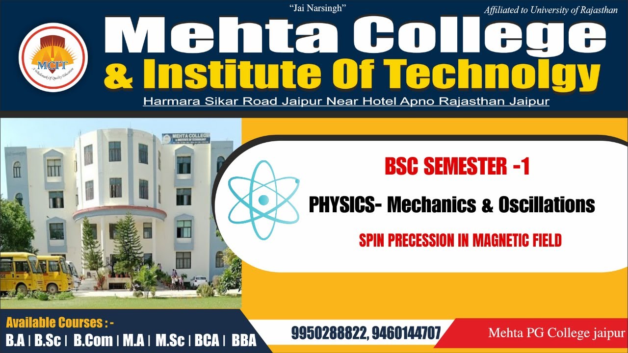 SPIN PRECESSION IN MAGNETIC FIELD