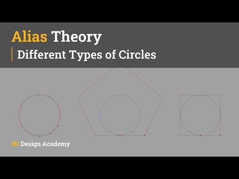 Autodesk Alias Tutorials l Alias Theory 5 - Different Types of Circles