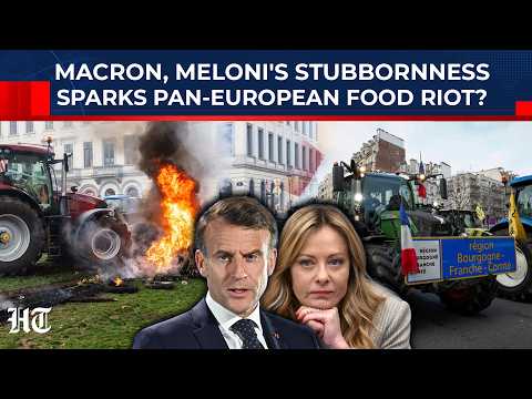 Europe's Agricultural Apocalypse? Macron, Meloni Watch As Tractors Turn Cities Into A War Zone