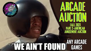 Arcade Auction Fall 2023 part 2 - American Amusement