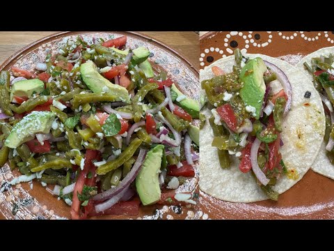 Ensalada de Nopal con Queso Fácil Rápido y Muy Saludable