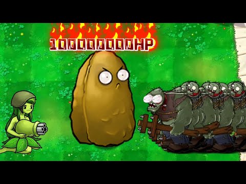 10 mutant Gatling pea and 100000000 HP Tall nut, Which op zombie can defeat them? - MAKE FANS VIDEO