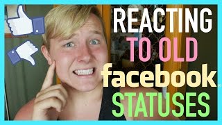 REACTING TO OLD FACEBOOK STATUSES.. || MasonZinszer