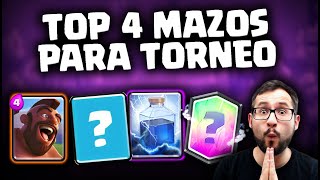 LOS 4 MEJORES MAZOS PARA EL TORNEO MUNDIAL | Clash Royale - Deck Guide by MalcaideCR