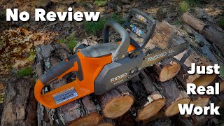 Just Actual Real Work with My Useful Ridgid Brushless Chainsaw