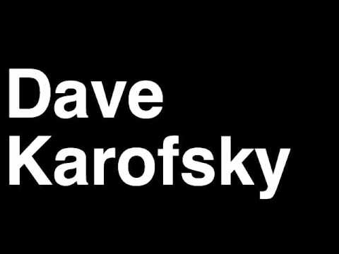 How to Pronounce Dave Karofsky Glee Cast Characters Cover Songs Music Video Quotes TV Show