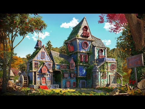 Peaceful Village Ambience - Birds, Farm animals, Distant River