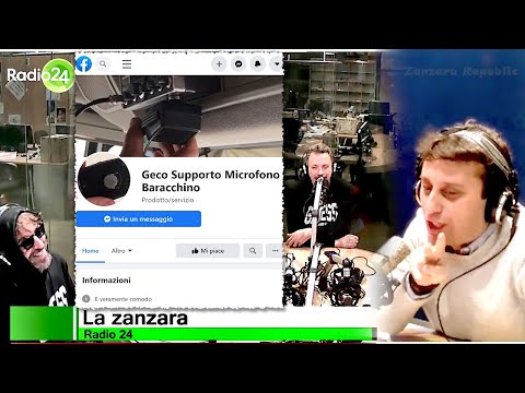 Geco Supporto Microfono Baracchino - La Zanzara 22.2.2021