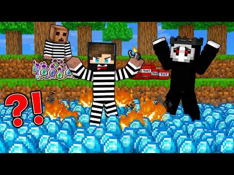 ماين كرافت لايف ستيل الحرامية #51 : حرقت اغراض المقنع و السيرفر صار نضيفة !!؟ 😱🔥