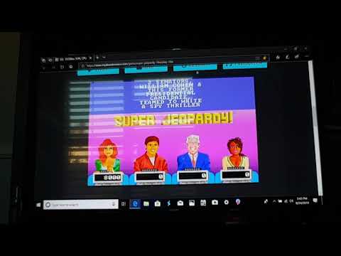 I play Super Jeopardy for the DOS with Megan